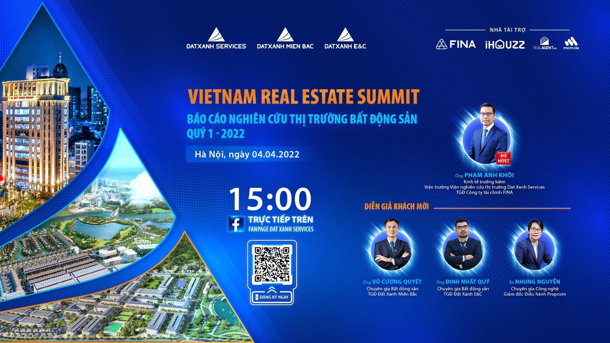 Cùng chờ đón sự kiện VietNam Real Estate Summit – Báo cáo nghiên cứu thị trường bất động sản quý I/2022