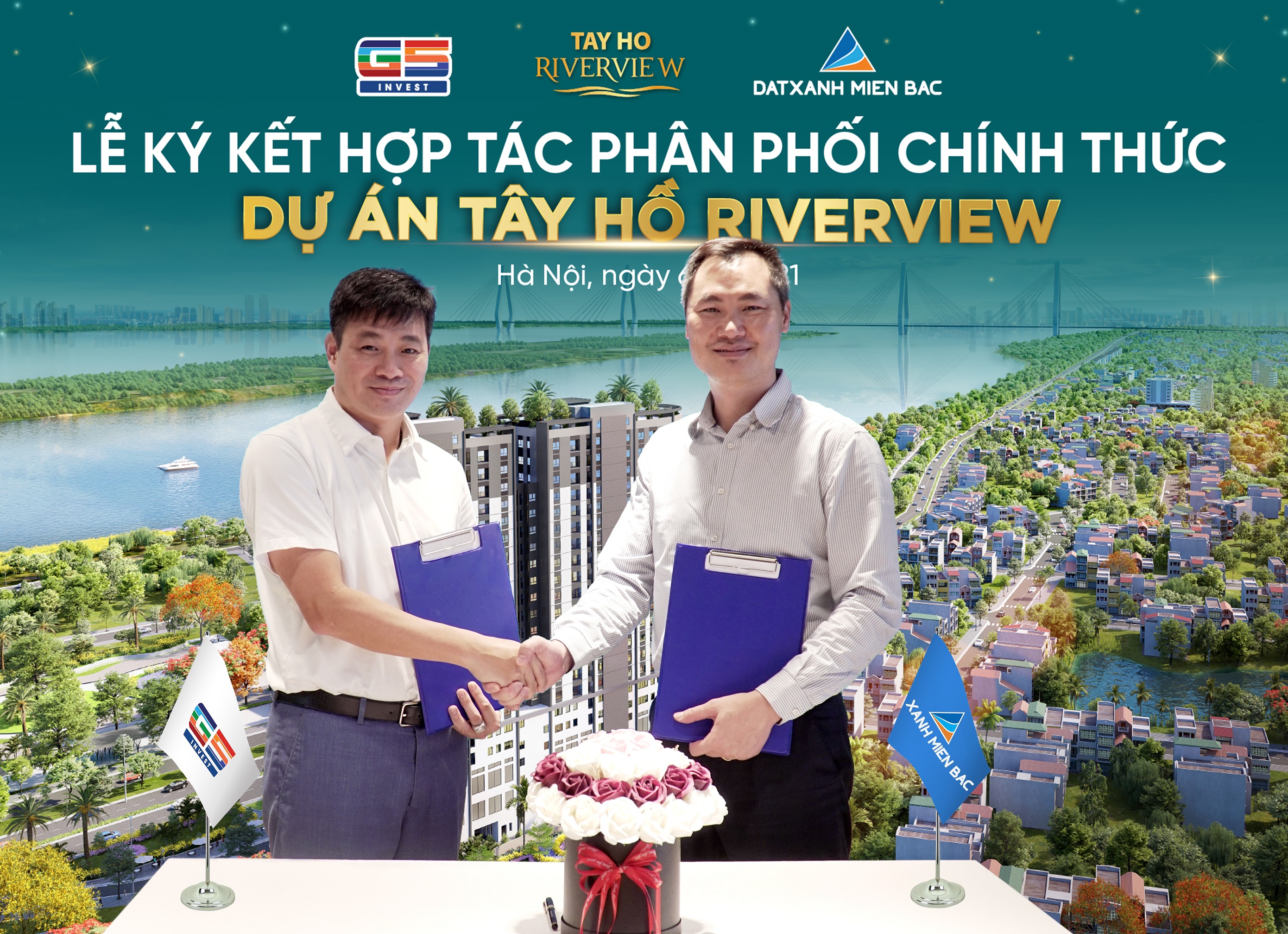 G5 Invest lựa chọn Đất Xanh Miền Bắc phân phối độc quyền dự án Tây Hồ Riverview