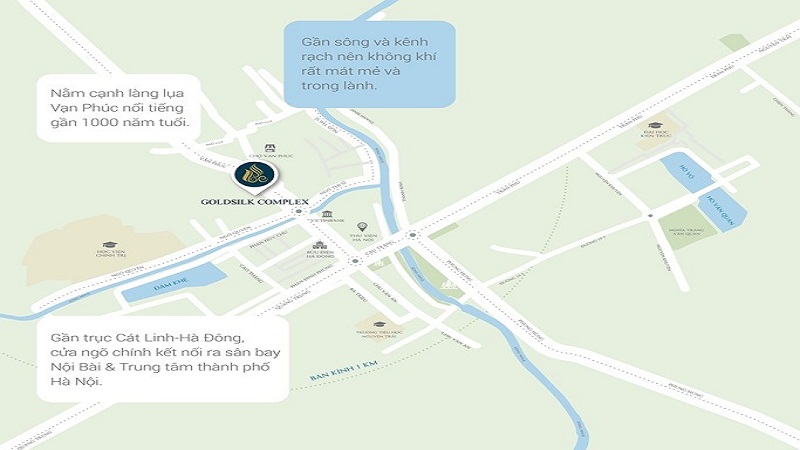 vị trí dự án Goldsilk Complex