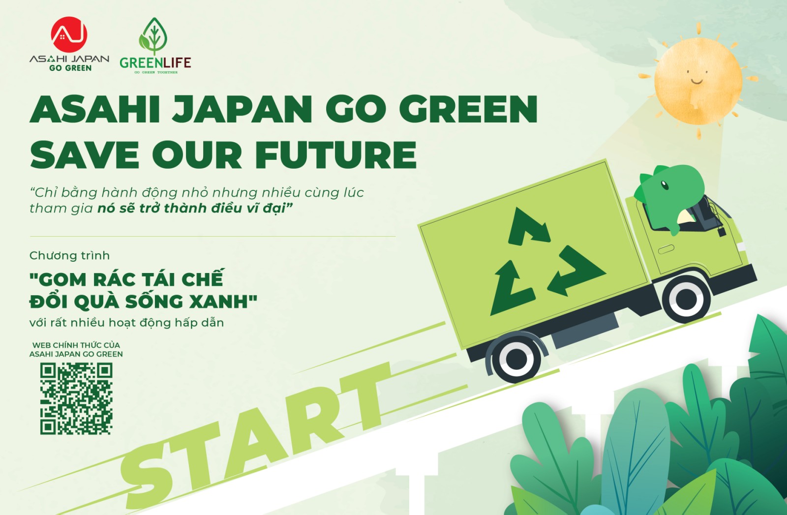 Đơn vị quản lý bất động sản Asahi Japan triển khai chương trình Asahi Japan Go Green - Save Our Future