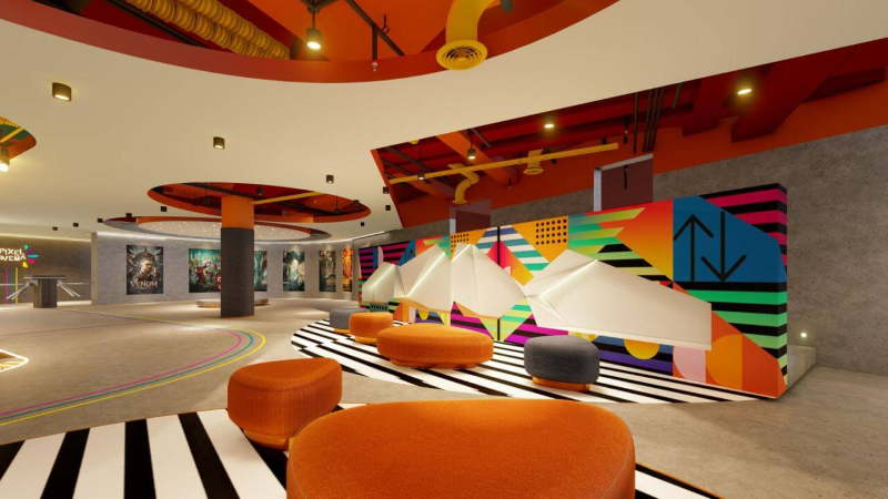 Rạp chiếu phim Pixel Cinema ngay dưới chân tòa nhà