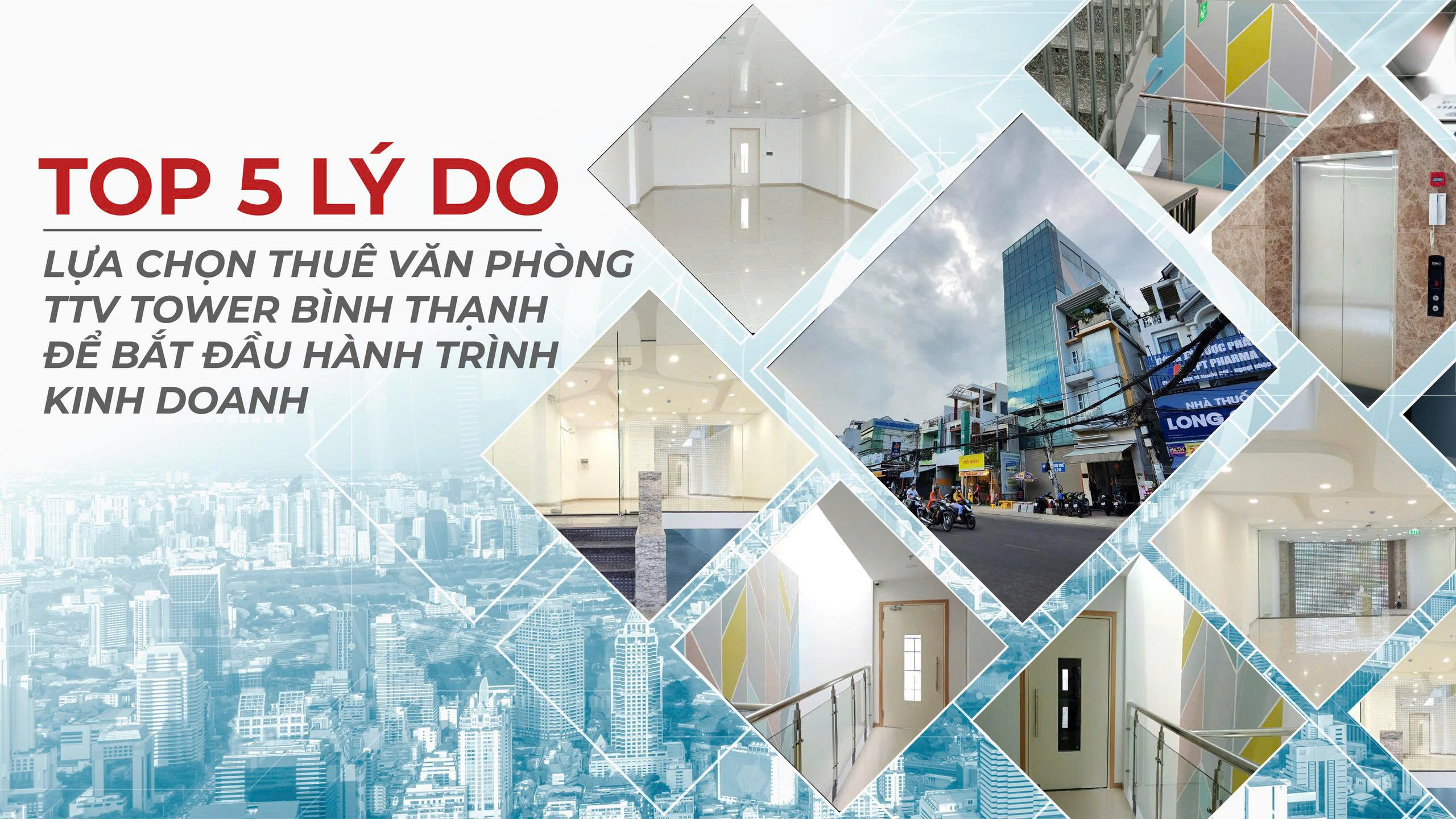 Top 5 lý do thuê văn phòng TTV Tower Bình Thạnh để bắt đầu hành trình kinh doanh 