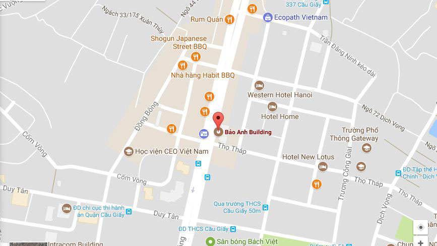 Cho thuê văn phòng tòa nhà Bảo Anh