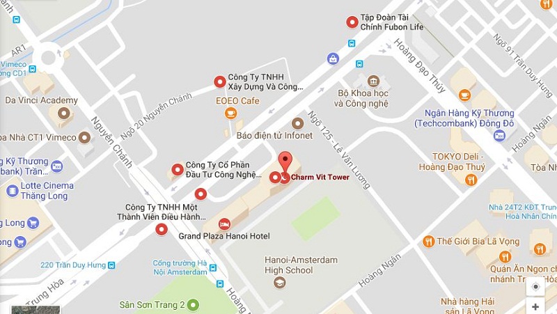 Cho thuê văn phòng tòa nhà Charmvit Tower