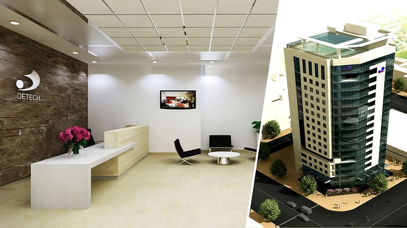 Cho thuê văn phòng tòa nhà Detech