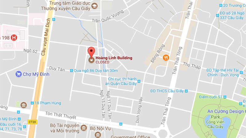 Cho thuê văn phòng tòa Hoàng Linh Building