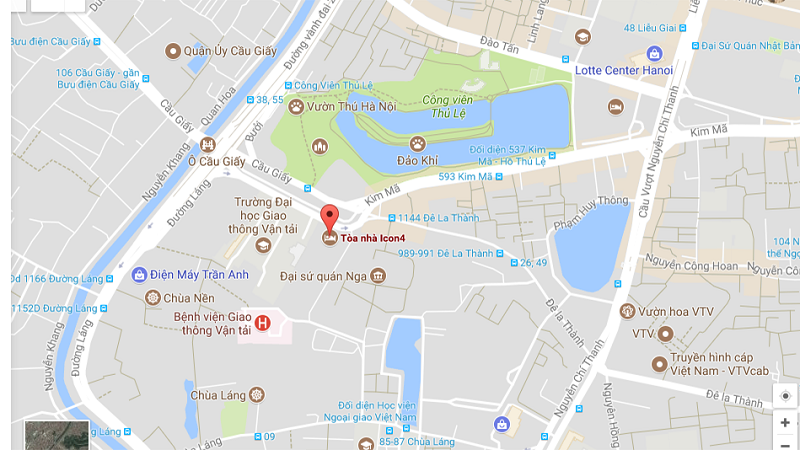 Cho thuê văn phòng tòa nhà Icon 4 Tower 