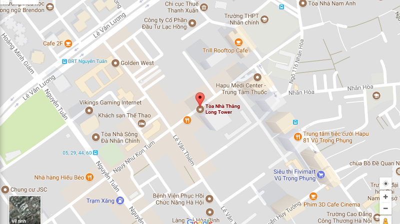 Cho thuê văn phòng tòa nhà Thăng Long Tower 