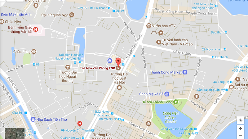 Cho thuê văn phòng tòa nhà TNR Tower