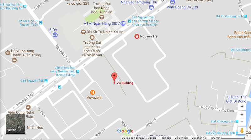 Cho thuê văn phòng tòa nhà VG Building