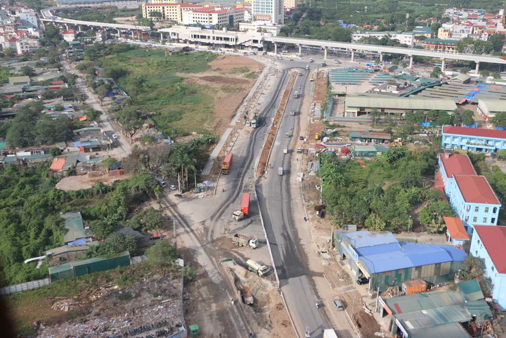 Cung đường Xuân Phương nhìn từ dự án Hateco Apollo