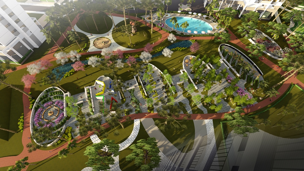 Công viên 6 giác quan dự án Hồng Hà Eco City