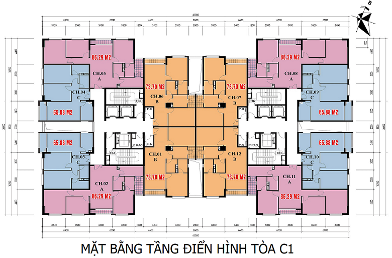 Chung cư C1 - C2 Xuân Đỉnh