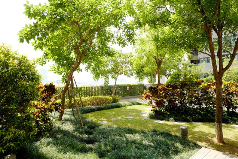 Vườn treo rộng 2000 m2 của dự án Mulberry Lane
