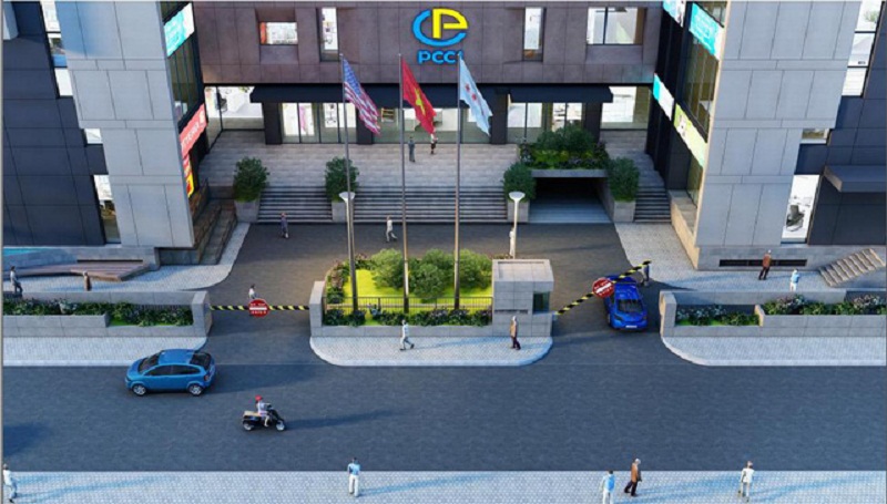 Phối cảnh dự án Mỹ Đình Plaza 2 nằm trên con phố Nguyễn Hoàng sôi động