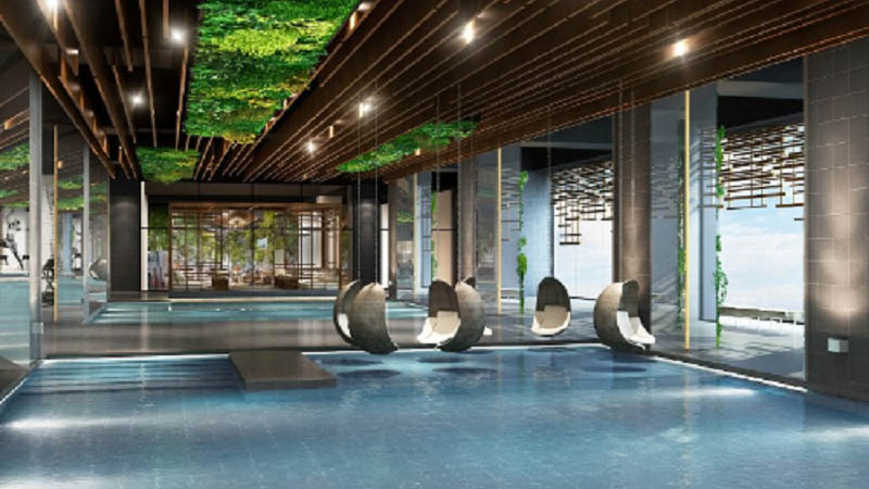 Tiện ích bể bơi hiện đại chung cư Sun Grand City Thụy Khuê