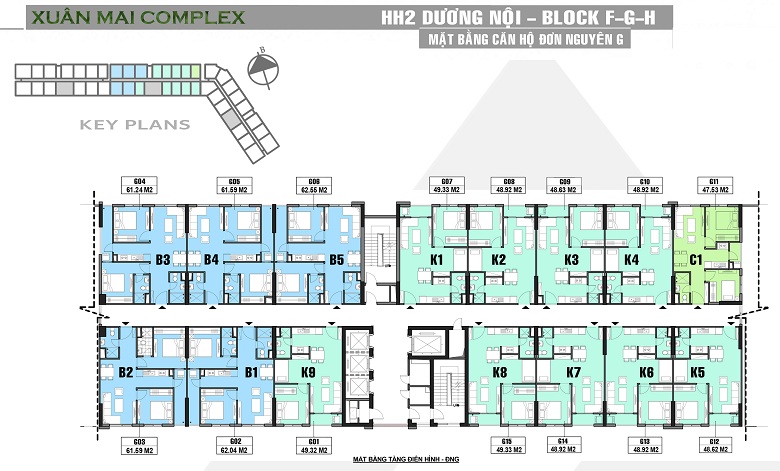 Mặt bằng căn G Mặt bằng căn G