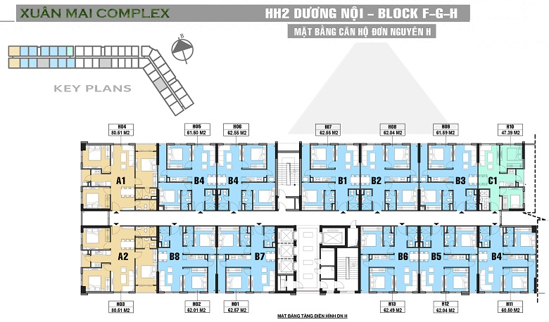 Mặt bằng căn H Mặt bằng căn H