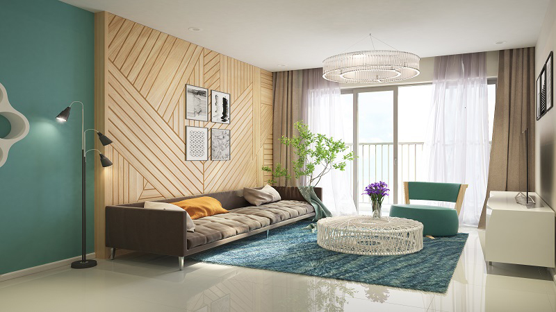 Sự thông minh và hài hòa trong thiết kế nội thất căn hộ Xuân Mai Riverside