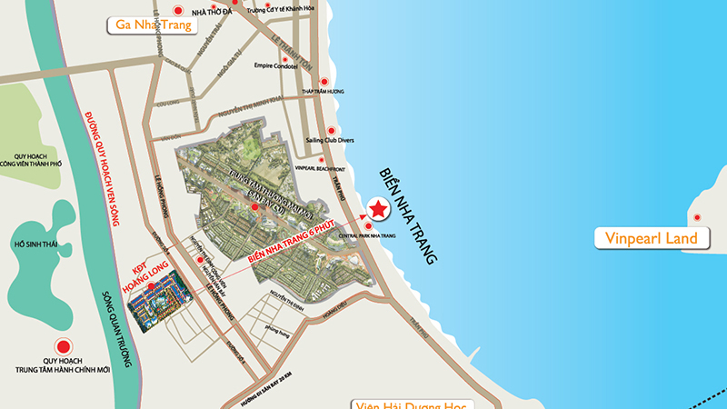 Đất nền KĐT du lịch Hoàng Long Nha Trang