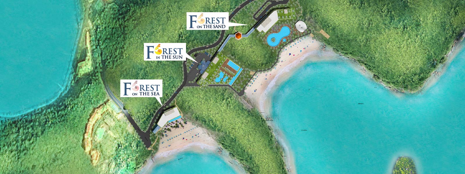 Mặt bằng tổng thể dự án Flamingo Cát Bà Beach Resort