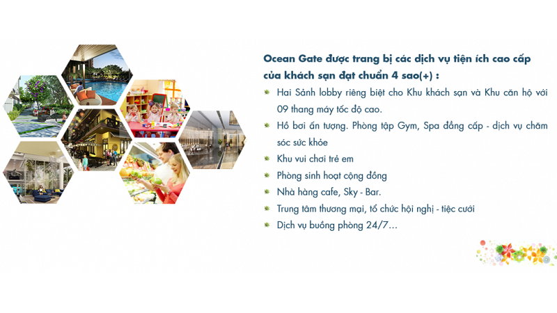 hệ thống tiện ích Ocean Gate Nha Trang