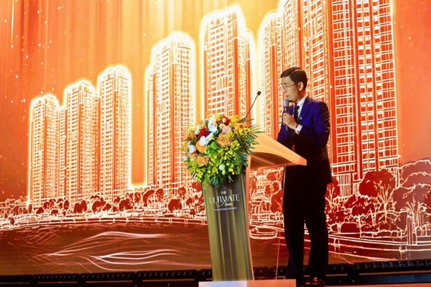 Ông Vũ Quốc Việt Nam – Phó Tổng giám đốc Tập đoàn Đất Xanh phát biểu tại sự kiện.